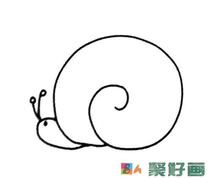 蜗牛简笔画图片4