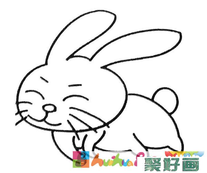 小兔子简笔画图片1