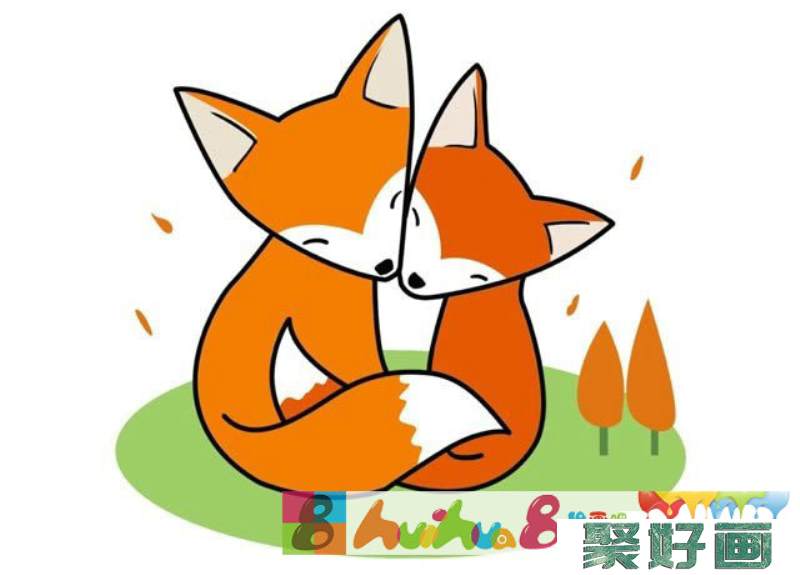 狐狸的简笔画图片