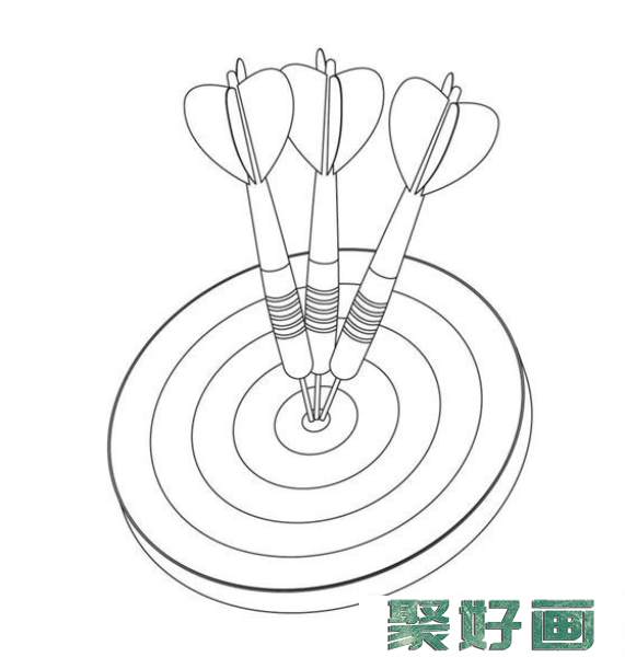 飞镖简笔画图片