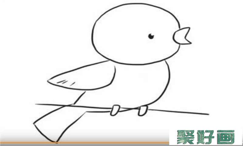 黄鹂鸟怎么画简笔画