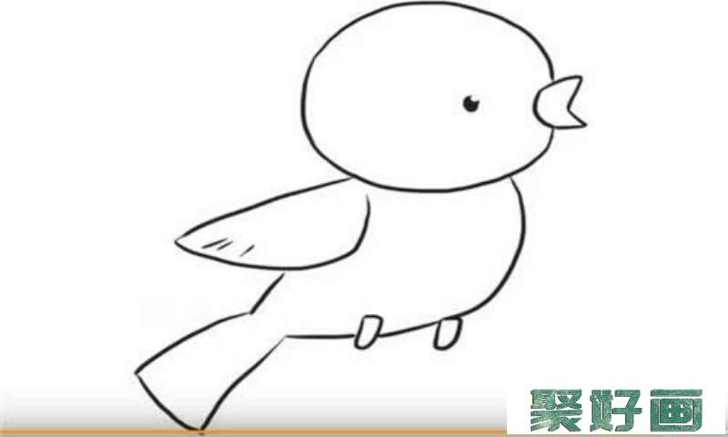 黄鹂鸟怎么画简笔画