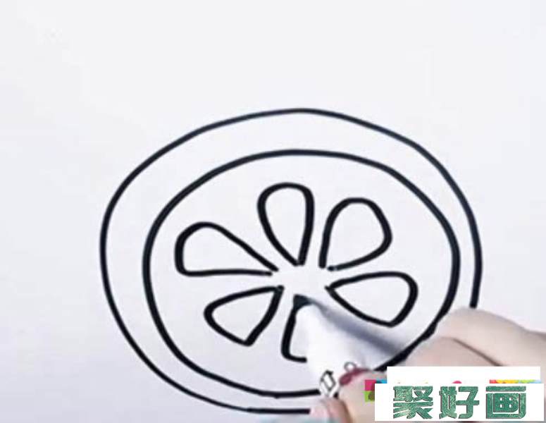 柠檬简笔画画法步骤图