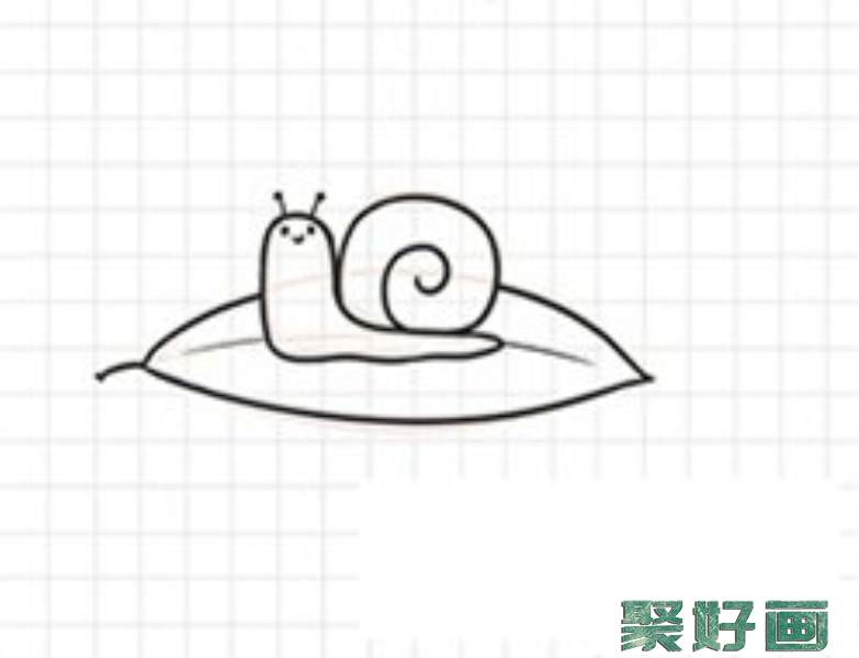蜗牛简笔画怎么画