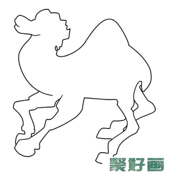 骆驼简笔画步骤图