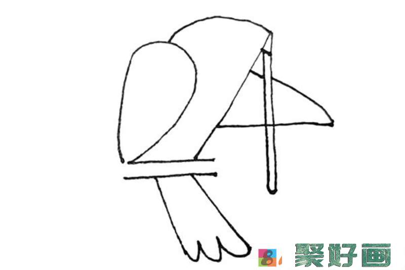 用数字画鸽子简笔画