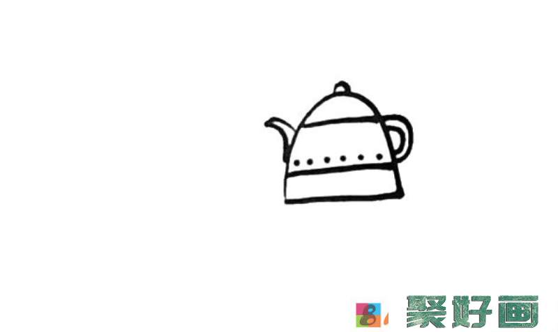 茶壶简笔画步骤图