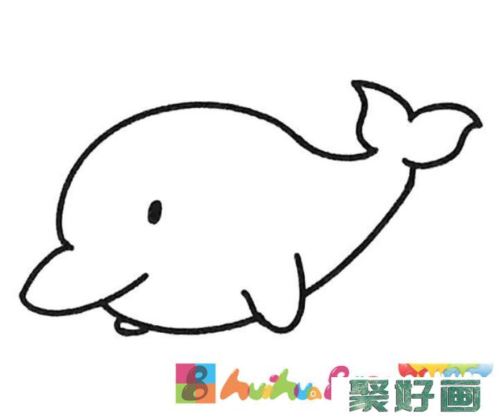 6款可爱的海豚简笔画图片