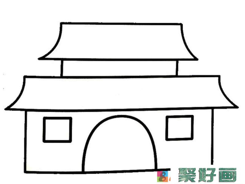 古建筑简笔画