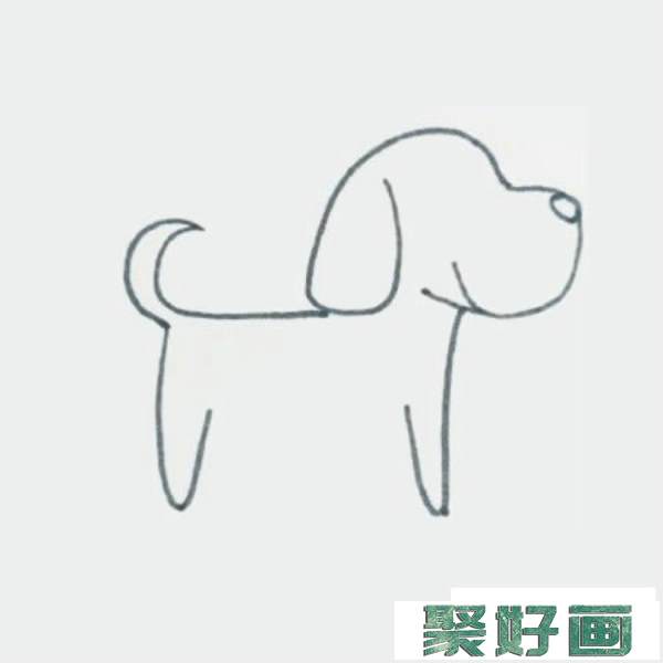 斑点狗简笔画