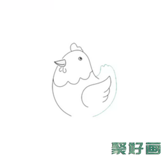 母鸡简笔画