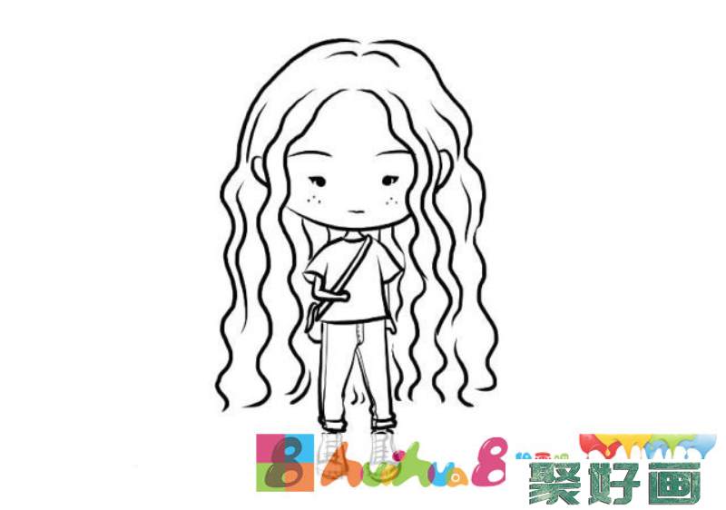 长头发的小女孩图片1