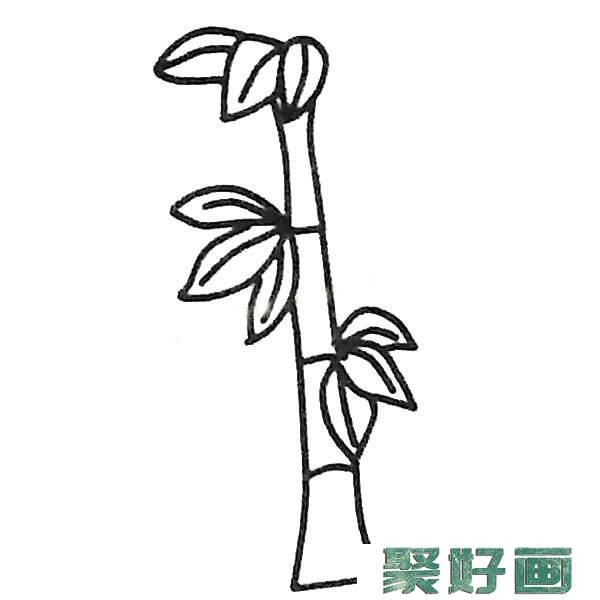 漂亮的竹子简笔画图片