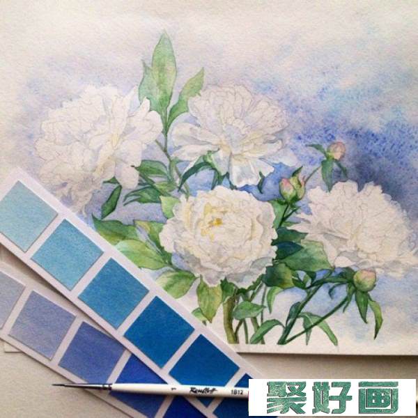 好看的花朵水彩画 逼真唯美的植物花卉绘画作品_www.youyix.com