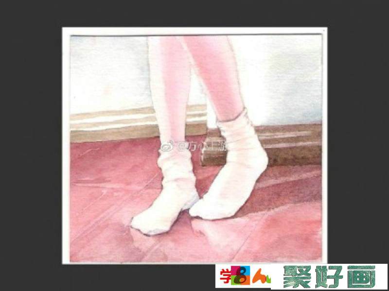 牛仔水彩帆布布鞋水彩画图片 运动鞋小白鞋手绘教程 帆布鞋怎么画 画法_www.youyix.com