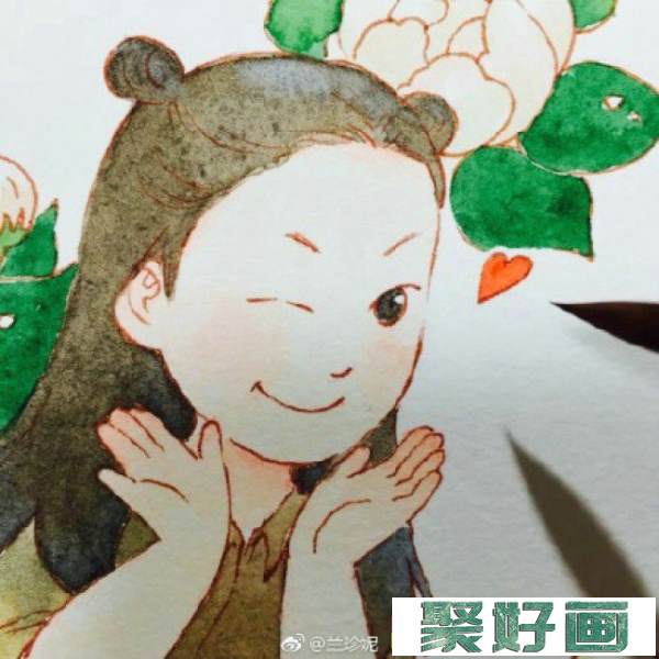 鲜花童子水彩画图片 鲜花童子手绘教程画法 鲜花童子怎么画_www.youyix.com