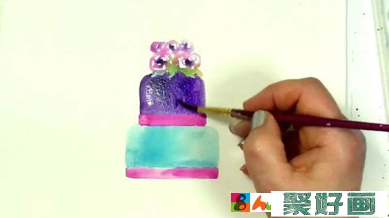 【视频】超简单的蛋糕水彩画手绘视频教程 简单好看的蛋糕的水彩画法_www.youyix.com