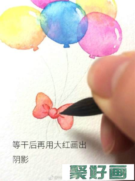 水彩画零基础入门：简单的气球水彩画画法教学