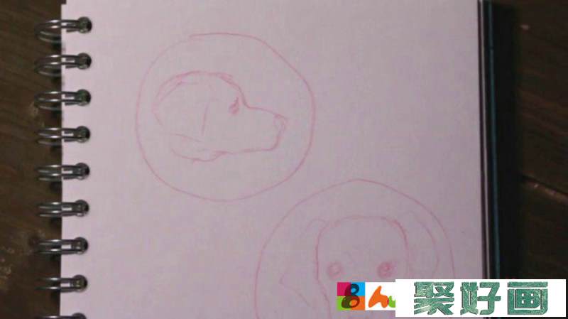 【视频】两款简单可爱的狗狗头像水彩手绘视频教程 教你怎么简单的画狗狗_www.youyix.com
