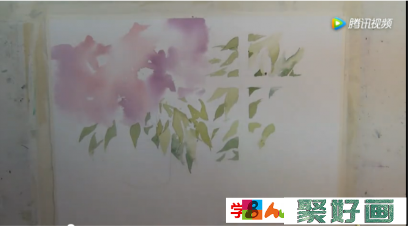 摆放在阳台的鲜花唯美水彩手绘教程_www.youyix.com