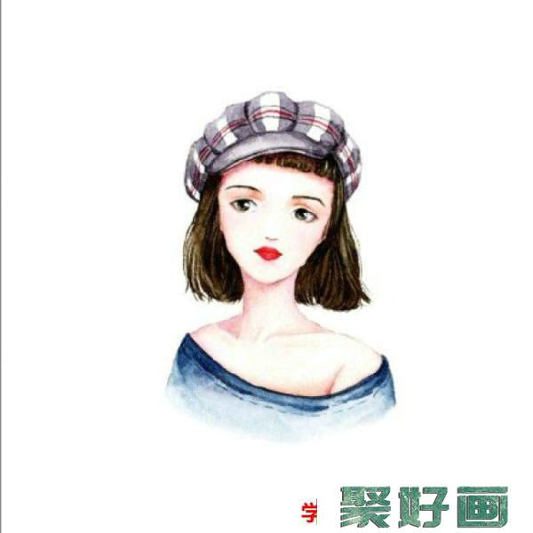 女生水彩头型图片 适合女生的水彩画头像 精致好看的水彩女生头像图片 各种风格_www.youyix.com
