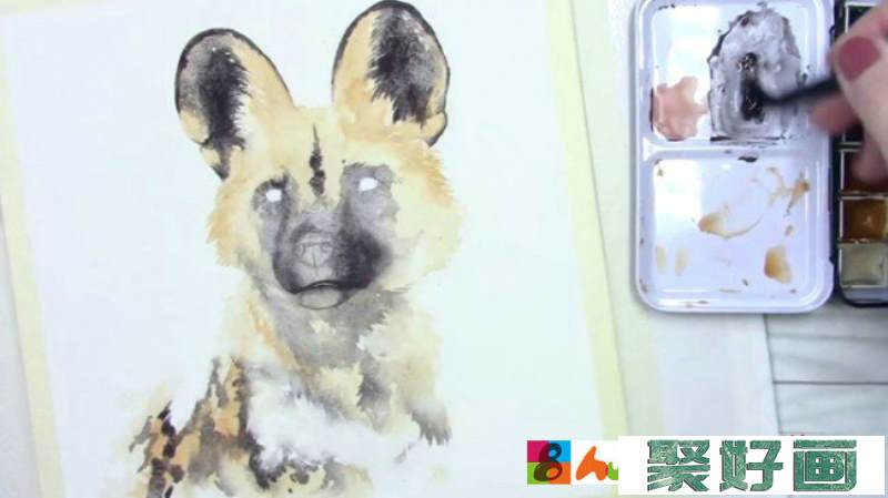 【视频】超可爱的小狗狗水彩画手绘视频教程图片 狗狗的水彩画法_www.youyix.com