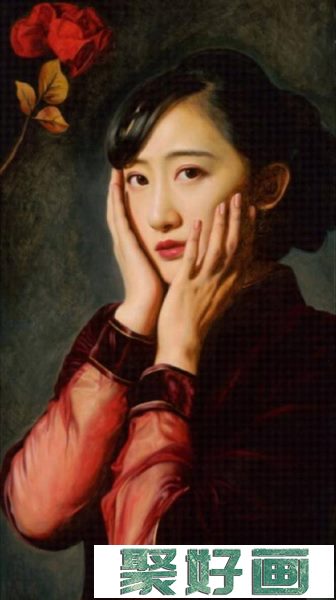 中国油画女人作品欣赏
