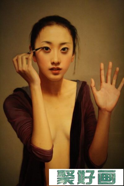 中国女人写实画派名家美女油画作品欣赏