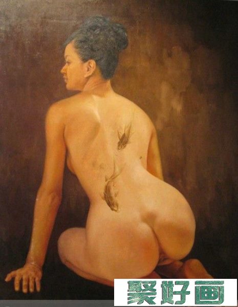乔文安油画女性人物作品