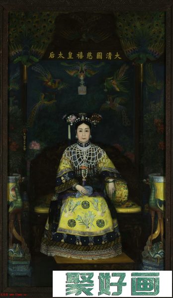 美国凯瑟琳卡尔油画欣赏《慈禧太后像》