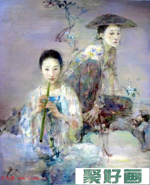 胡峻涤灵动洒脱女性题材油画作品欣赏