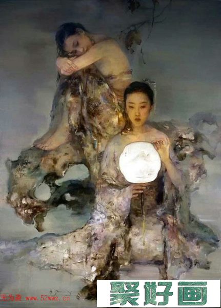 胡峻涤灵动洒脱女性题材油画作品欣赏