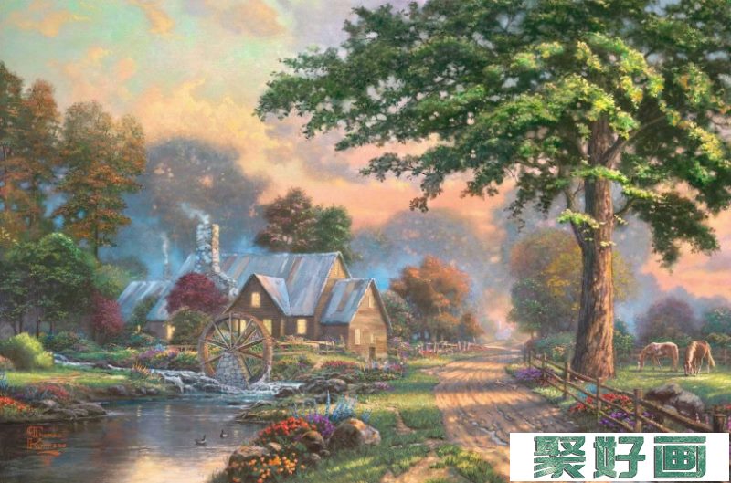 Thomas Kinkade<a href=../zhonglei/youhua/ target=_blank class=infotextkey>油画</a>作品图片