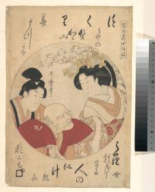 喜多川歌麿的美人心境: 日本浮世绘高清图片