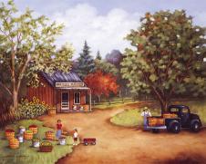 漂亮的美国乡村风景装饰画, 美国乡村房子素材欣赏  J