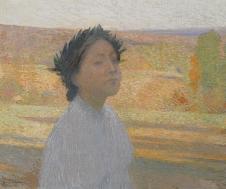 亨利马丁油画:女人看着远方