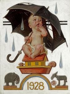 约瑟夫·克里斯蒂安作品: 打伞的BABY