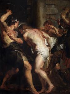 鲁本斯油画作品: 基督的鞭策 鞭刑