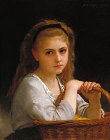 Young Girl with a Basket of Fruit