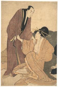 喜多川歌磨作品: 日本浮世绘春画高清图片