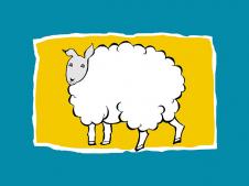 多联儿童房装饰画素材下载: 绵羊