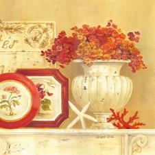 欧式静物装饰画素材: 花盆和盘子 B