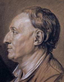 格勒兹素描作品: Portrait of Diderot