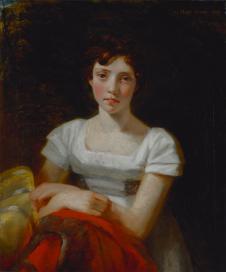 康斯太勃尔作品  玛丽亚比克内尔 高清人物肖像油画欣