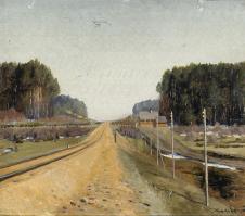 Landscape with Rail 带栏杆的景观