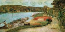 博纳尔油画: The Seine at Vernon 弗农的塞纳河