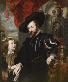 鲁本斯油画作品: 鲁本斯与他的儿子阿尔伯特