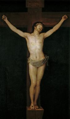 戈雅作品: 耶稣被钉十字架油画欣赏