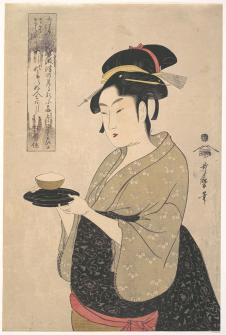 喜多川歌磨作品  日本浮世绘高清图片: 美人图