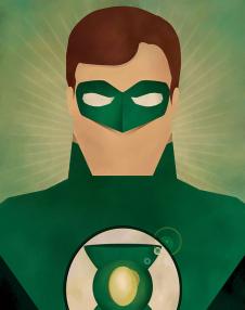 美国各种侠和美国漫画英雄装饰画素材下载: 绿灯侠装饰画 G